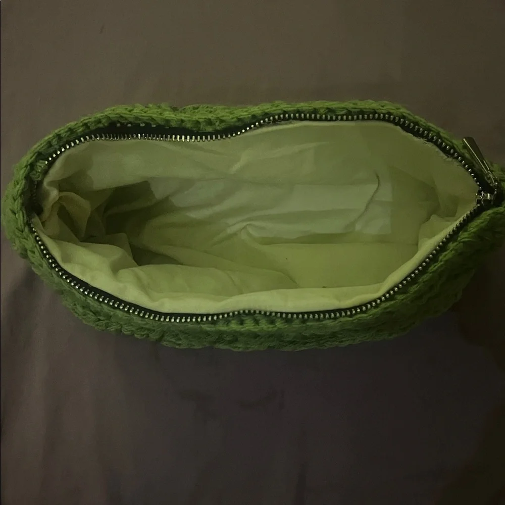 Handmade Green Crochet Pouch